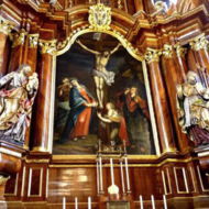 Barocker Hochaltar der Justinuskirche Barocker Hochaltar der Justinuskirche